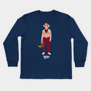 Cowboy Marty McFly Kids Long Sleeve T-Shirt